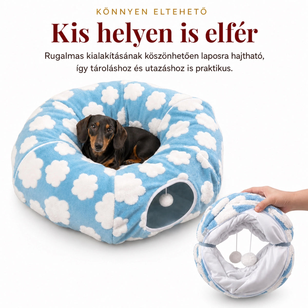 Játék, bújócska és egy puha szunyókálóhely – egyben.