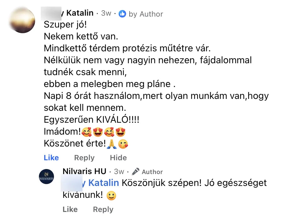Valódi Nilvaris vásárlói visszajelzés