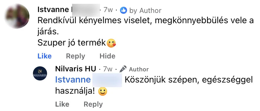 Valódi Nilvaris vásárlói visszajelzés