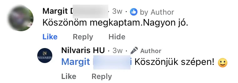 Valódi Nilvaris vásárlói visszajelzés