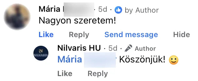 Valódi Nilvaris vásárlói visszajelzés