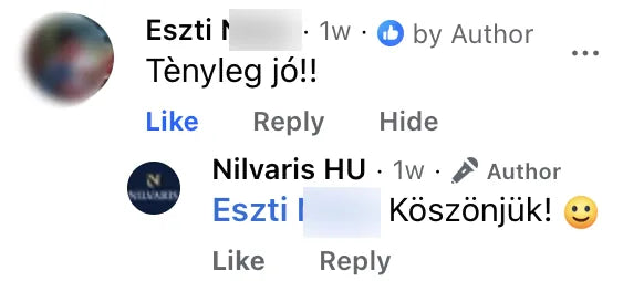 Valódi Nilvaris vásárlói visszajelzés