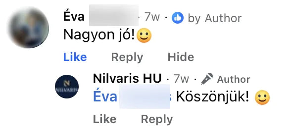 Valódi Nilvaris vásárlói visszajelzés