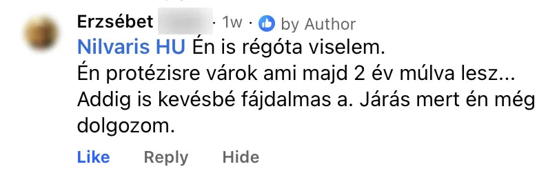 Valódi Nilvaris vásárlói visszajelzés