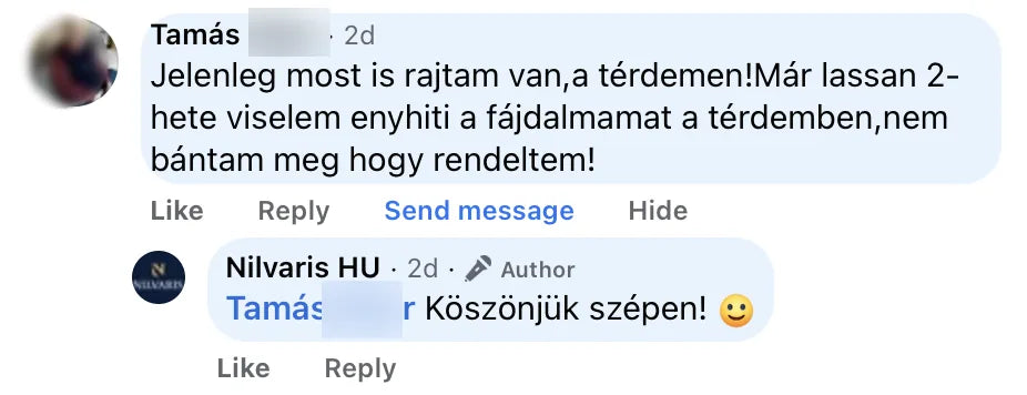 Valódi Nilvaris vásárlói visszajelzés