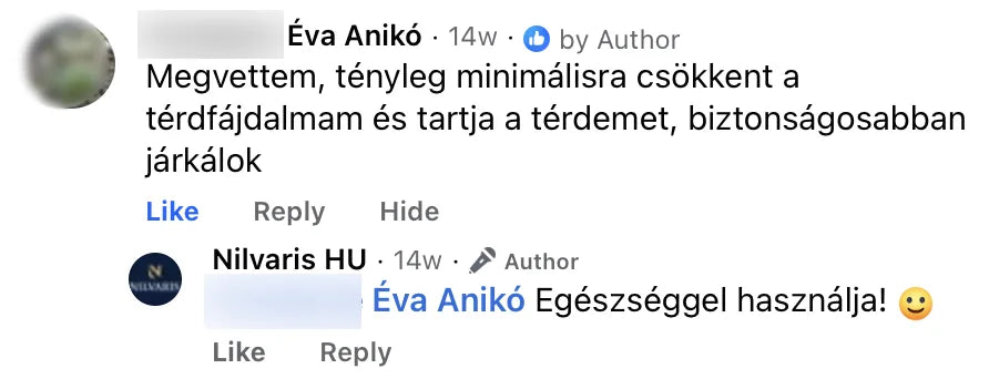 Valódi Nilvaris vásárlói visszajelzés