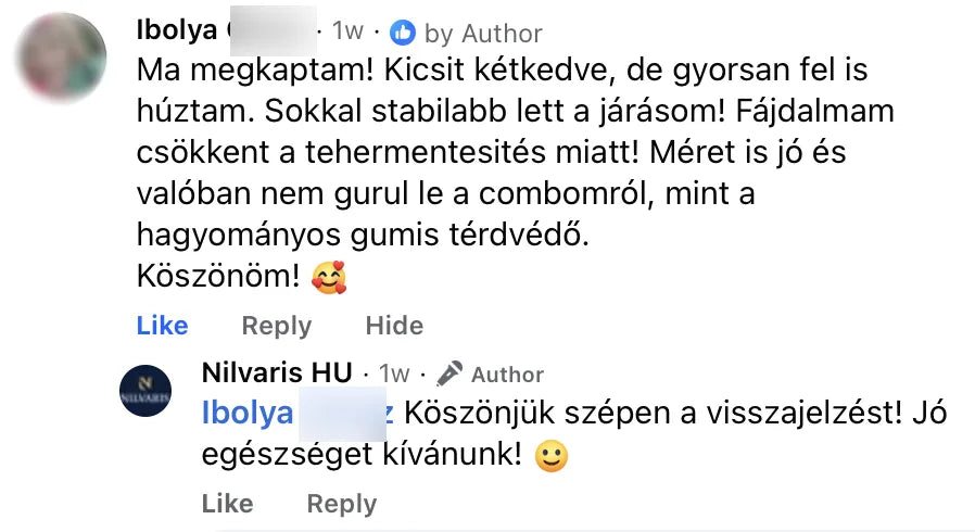 Valódi Nilvaris vásárlói visszajelzés