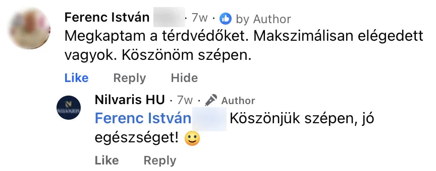 Valódi Nilvaris vásárlói visszajelzés