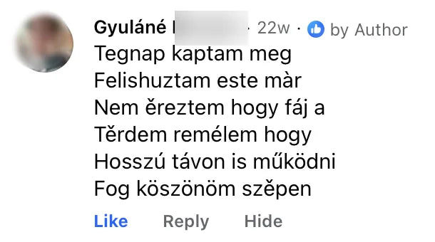 Valódi Nilvaris vásárlói visszajelzés