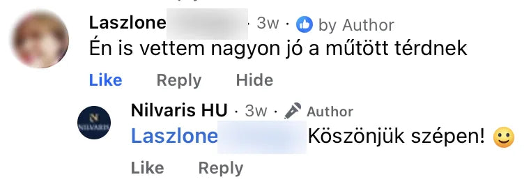 Valódi Nilvaris vásárlói visszajelzés