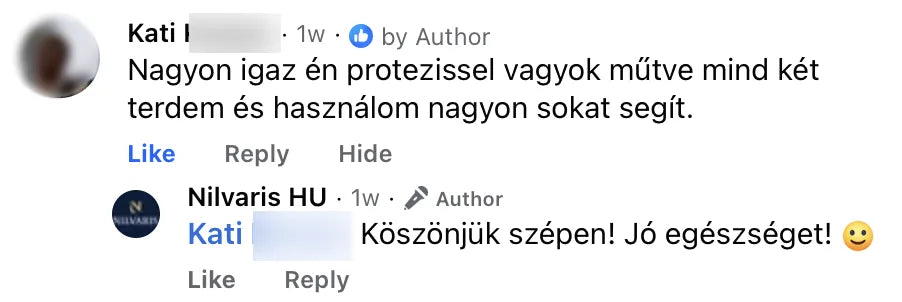 Valódi Nilvaris vásárlói visszajelzés