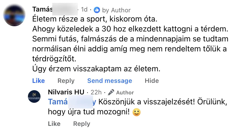 Valódi Nilvaris vásárlói visszajelzés